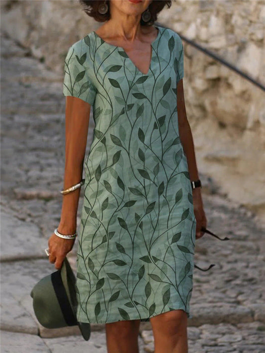 Chic V-Neck Summer Dress