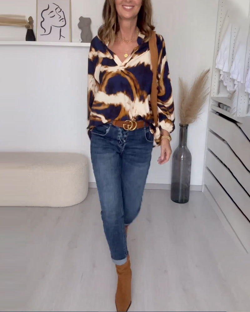 Effortless Elegance V-Neck Top