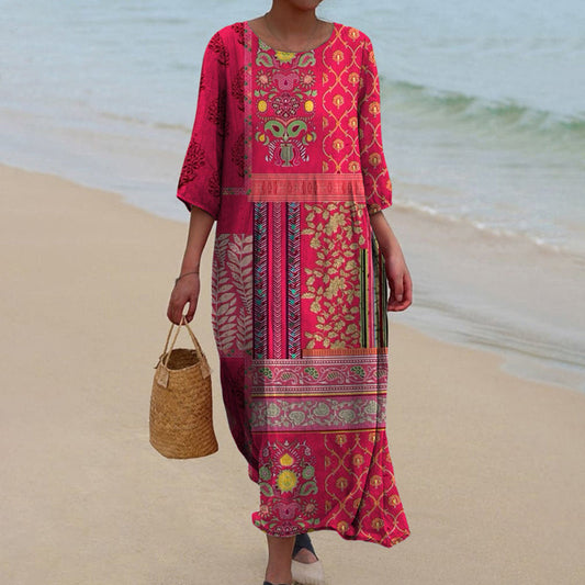 Effortless Ethnic Elegance Dress