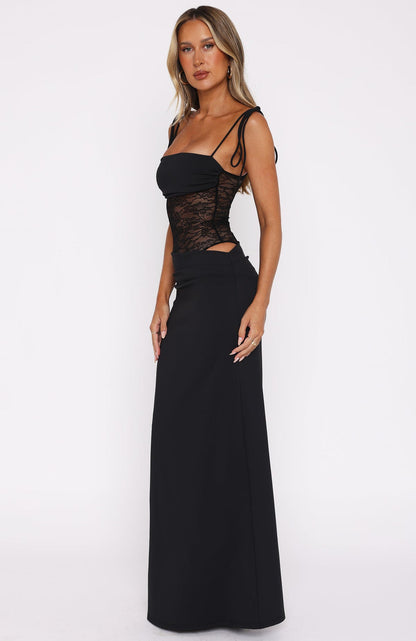 Lemon Summer Elegance Maxi Dress