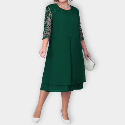 Elegant Confidence Plus-Size Banquet Dress