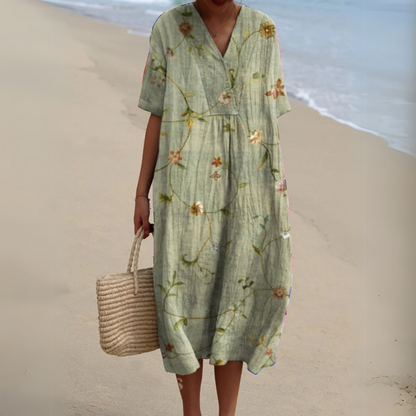 Radiant Floral Summer Dress