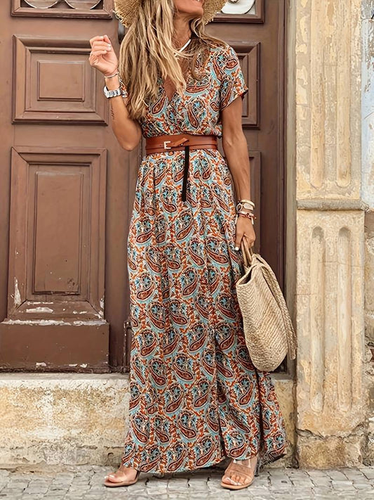 Floral-Elegance Maxi Dress