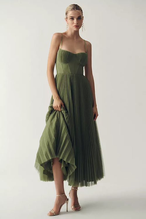 Elegant Pleated Tulle Dress