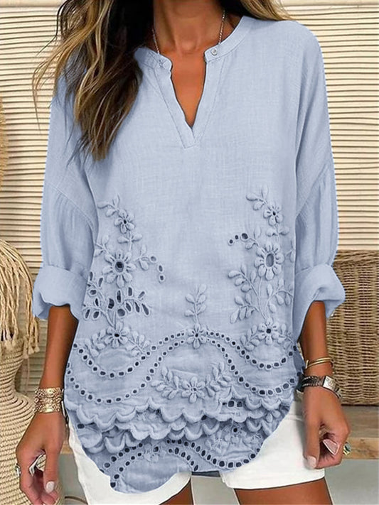 Flattering Breezy Floral Printed Top