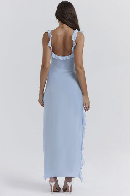 Chic Summer Ruffle Maxi Dress