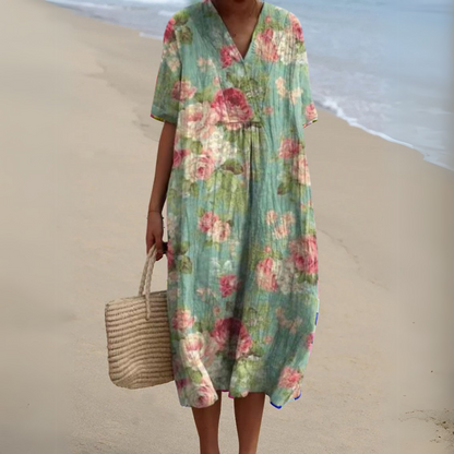 Radiant Floral Summer Dress