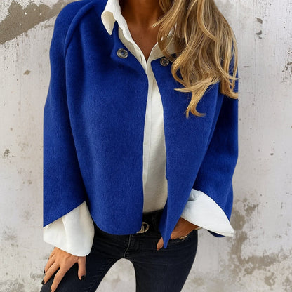 Cashmere-Soft Cropped Jacket
