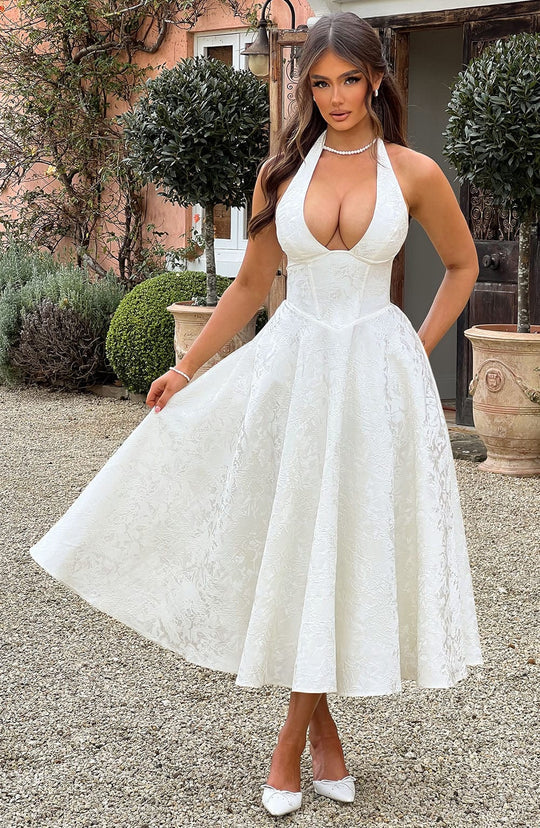 Effortless Romantic Midi Dress