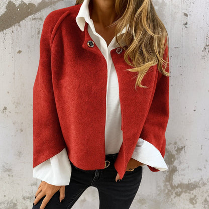 Cashmere-Soft Cropped Jacket