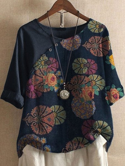 Effortless Floral Blouse for Summer