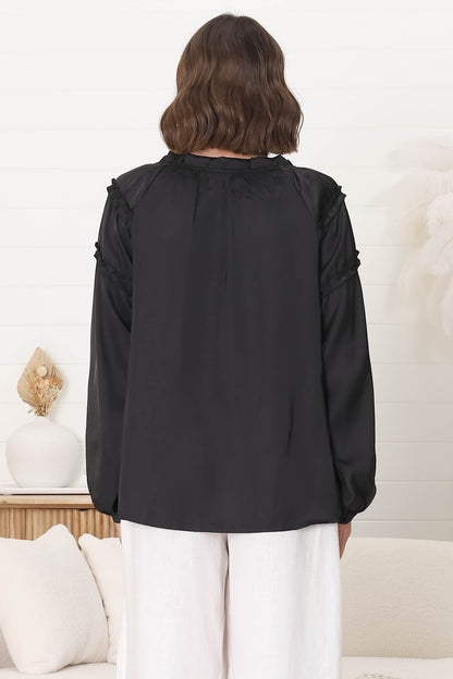 Effortless Chic Balloon-Sleeve Blouse