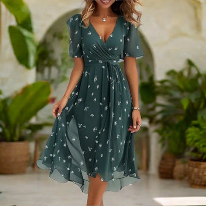 Elegant Everyday V-Neck Comfort Dress