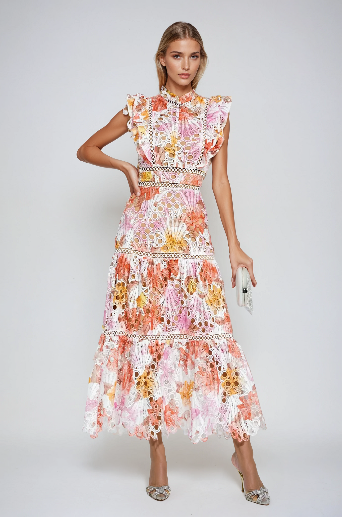 Elegant Lace Midi Dress