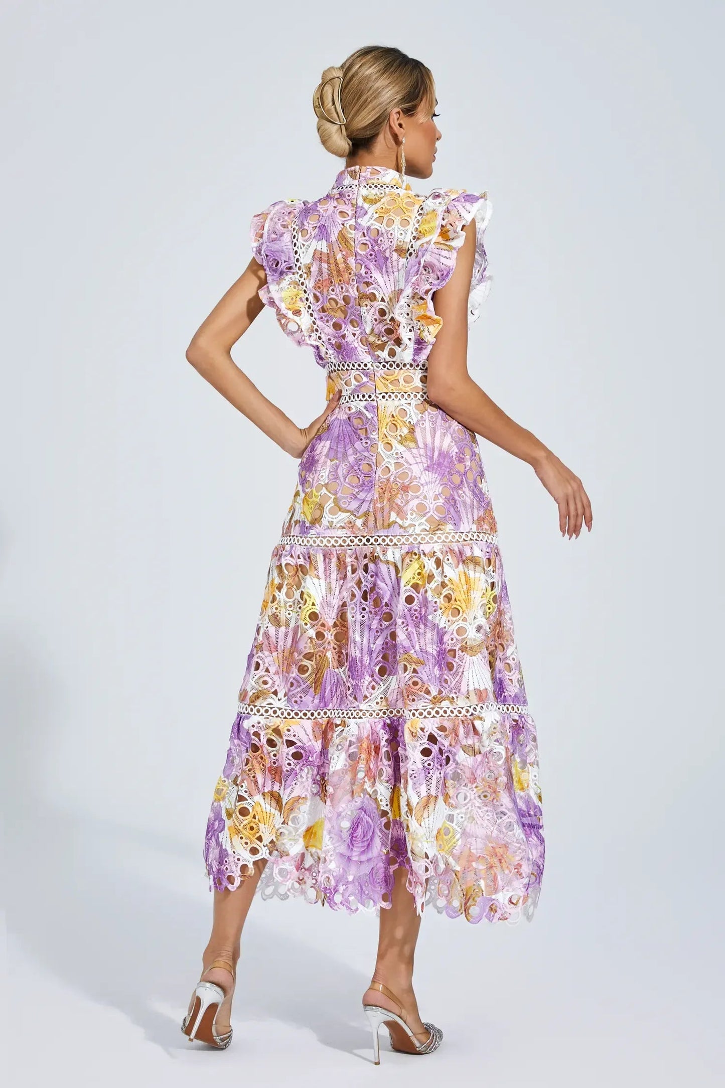 Elegant Lace Midi Dress
