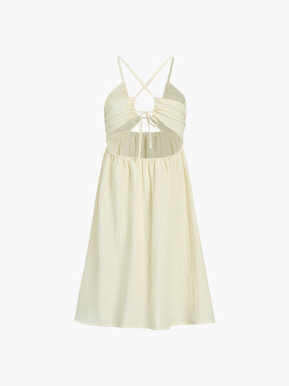 Flattering Backless Midi Dress