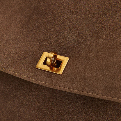 Plush-Suede Handbag