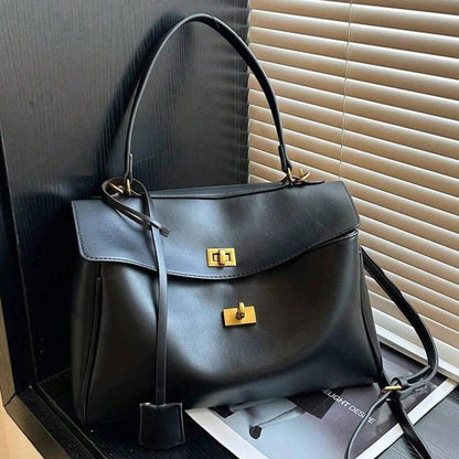 Gold-Hardware Crossbody Bag