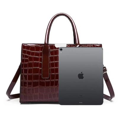 Croc-Embossed Carryall