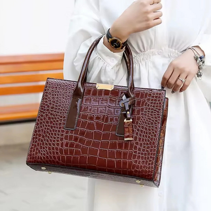 Croc-Embossed Carryall