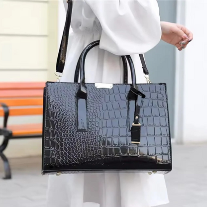 Croc-Embossed Carryall