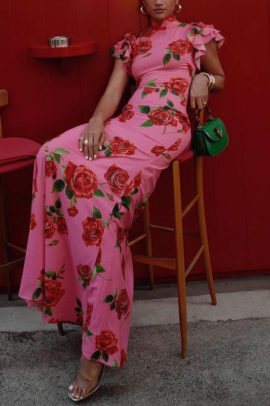 Effortless Comfort Printed Maxi Dress
