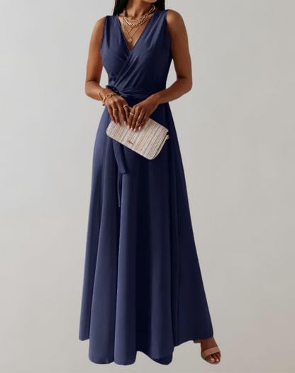 Elegant Silhouette Maxi Dress