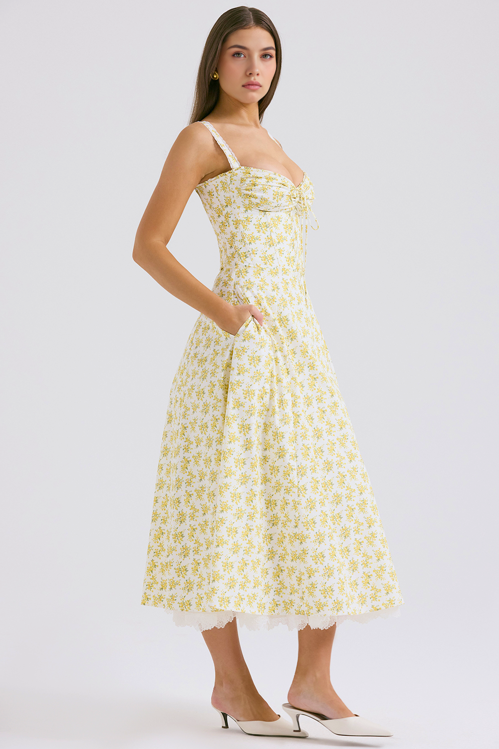 Floral Charm Midi Dress