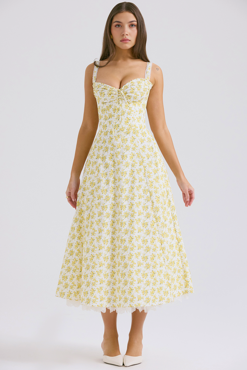 Floral Charm Midi Dress