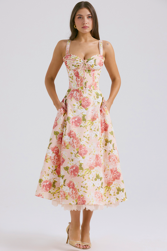 Floral Charm Midi Dress
