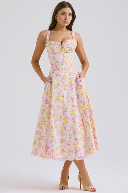 Floral Charm Midi Dress