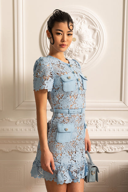 Floral Elegance Mini Dress