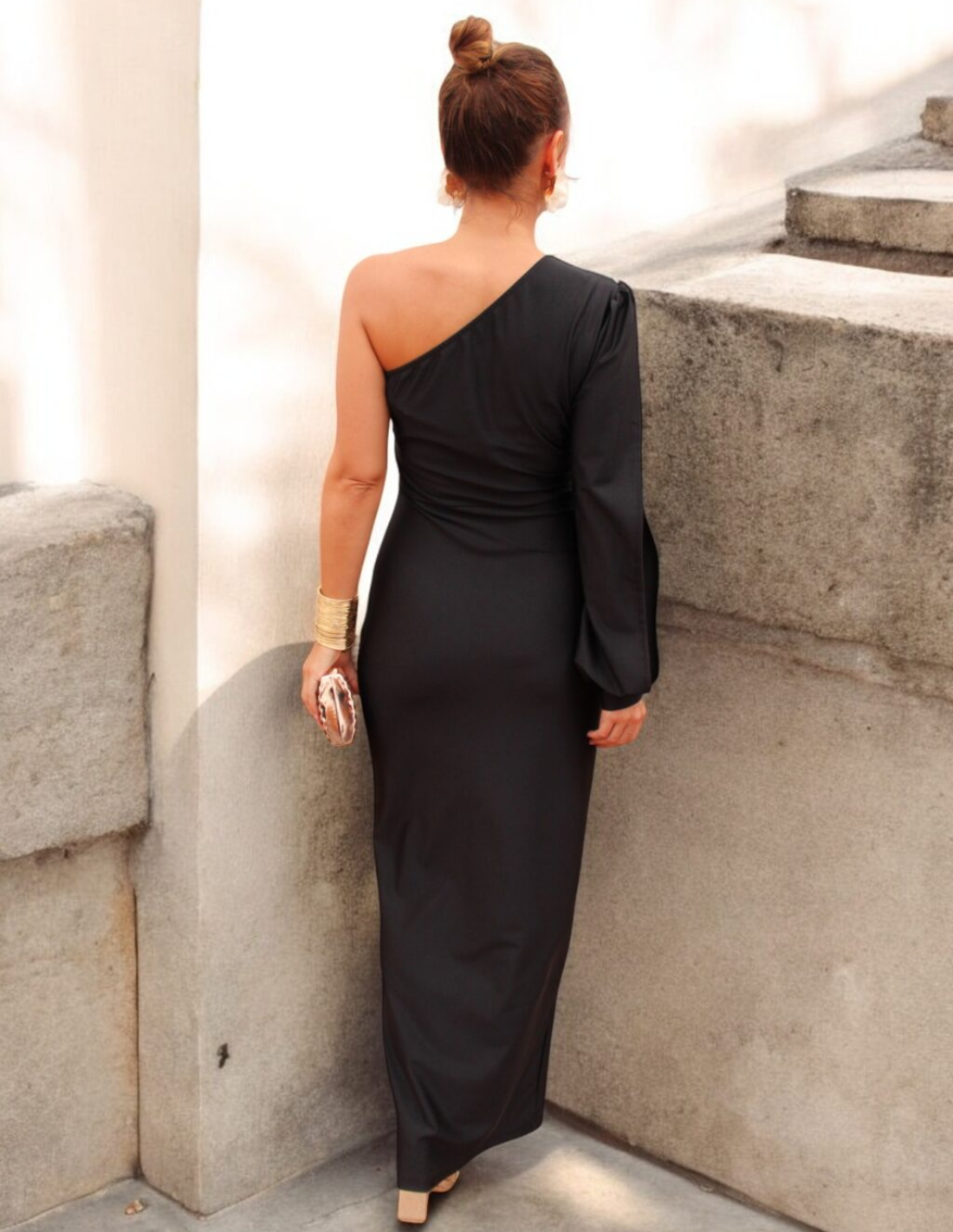 Glamour One-Shoulder Gown