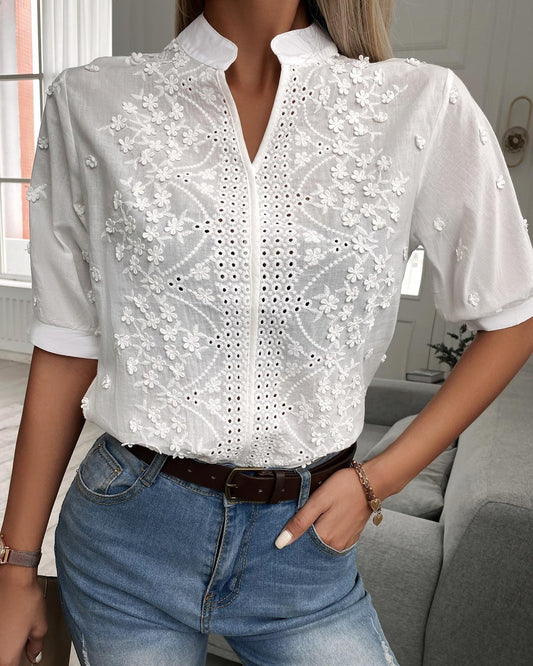 Embroidered Elegance Blouse