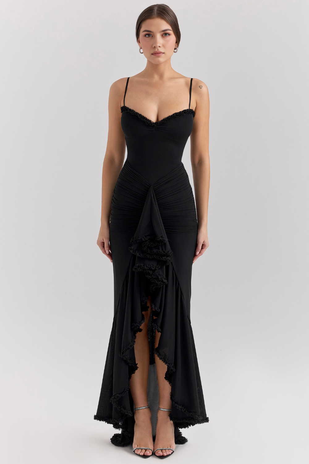 Flattering Celebration Ruffle Gown