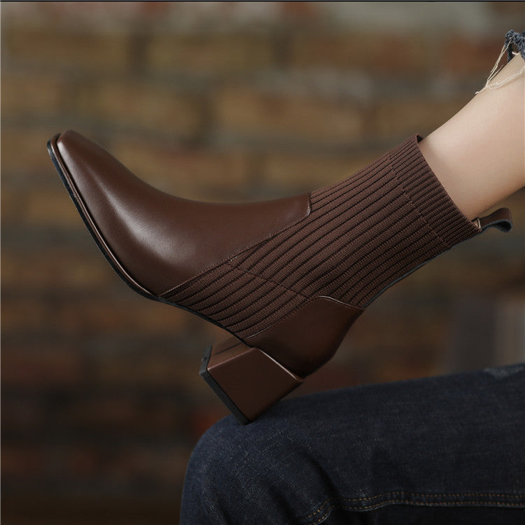 Comfort-Heel Ankle Boots