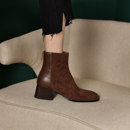 Cushioned Suede Boots