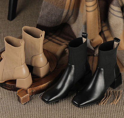 Comfort-Heel Ankle Boots