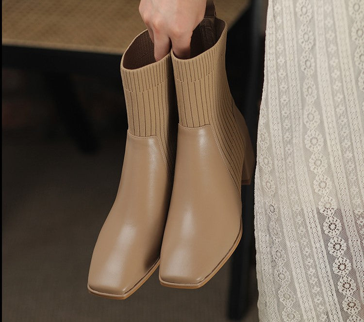 Comfort-Heel Ankle Boots