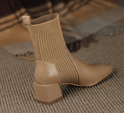 Comfort-Heel Ankle Boots