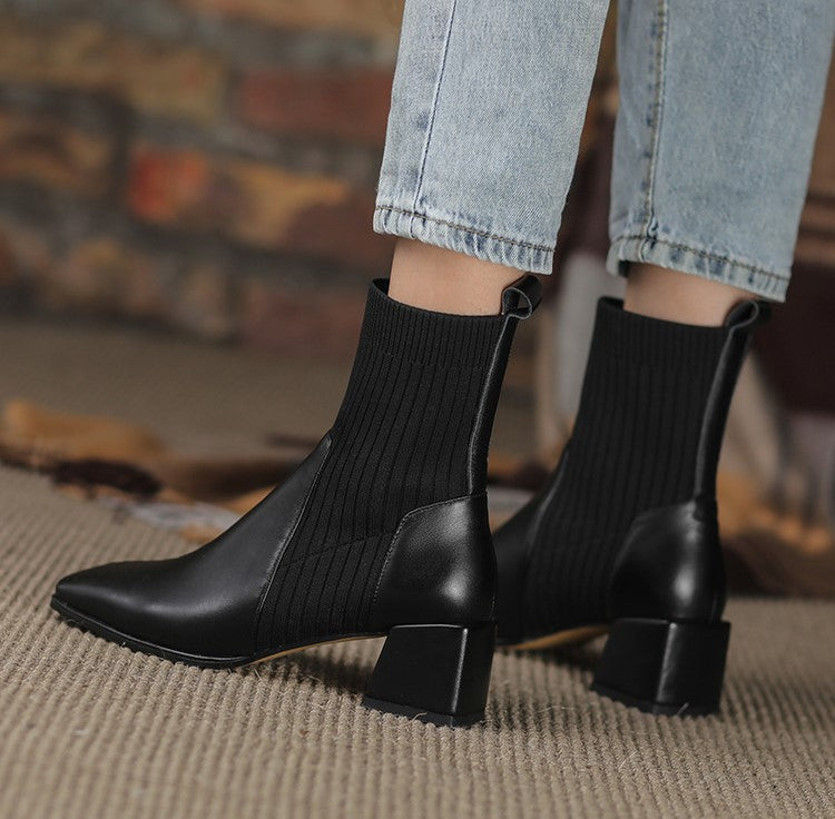 Comfort-Heel Ankle Boots