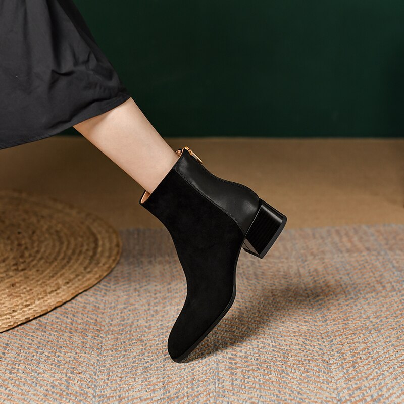 Cushioned Suede Boots