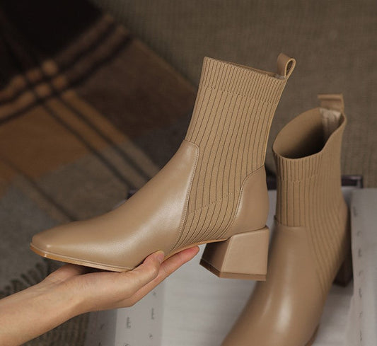 Comfort-Heel Ankle Boots