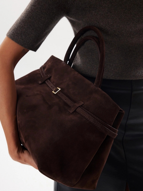 Sophisticated Buckle Top Handle Bag