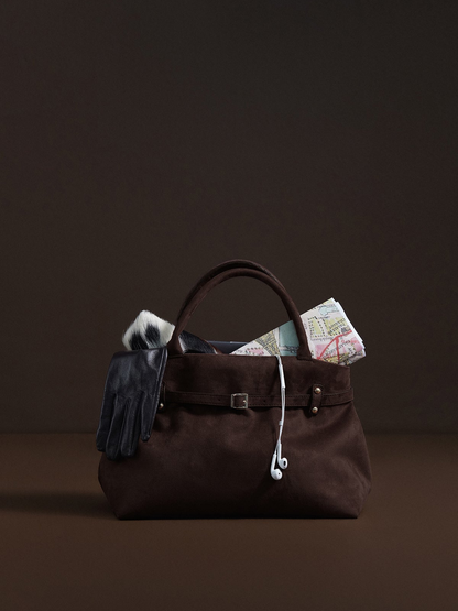 Sophisticated Buckle Top Handle Bag