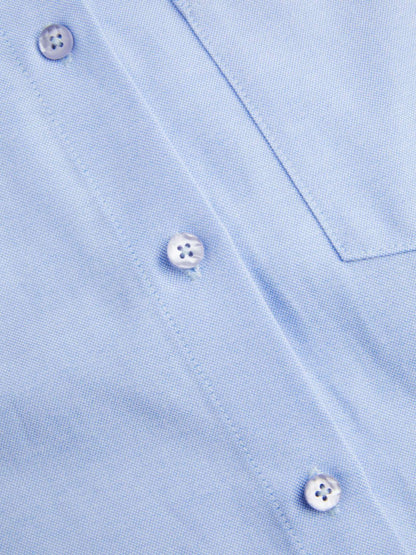 Office-Ready Tailored Blue Shirt