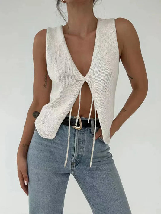 Chic Knot Sweater Vest