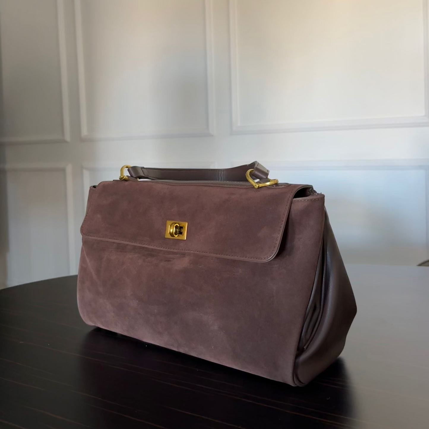 Convertible Gold-Trim Crossbody