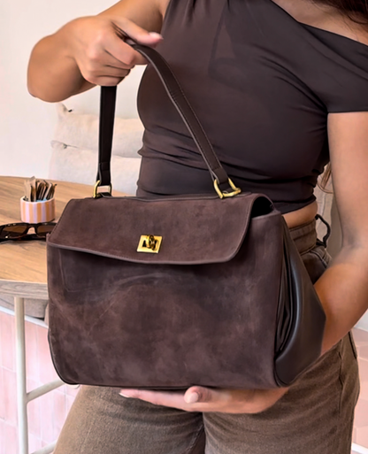 Convertible Gold-Trim Crossbody