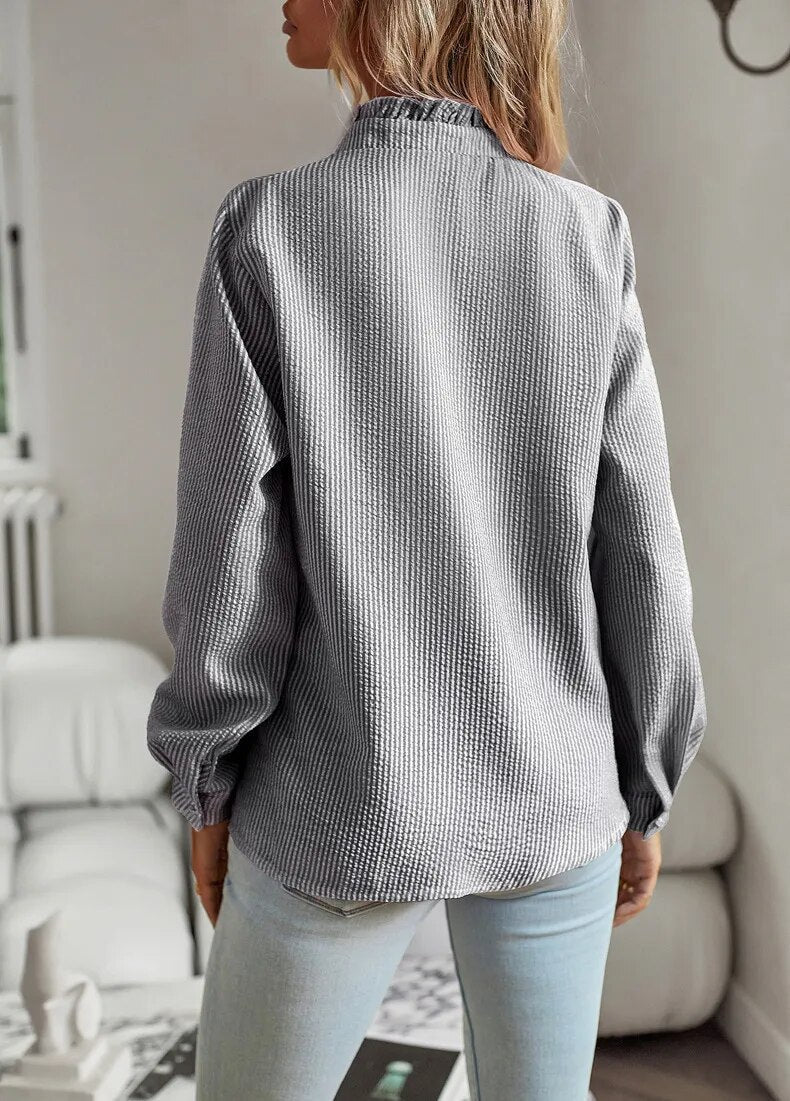 Elegant Ruffle Shirt